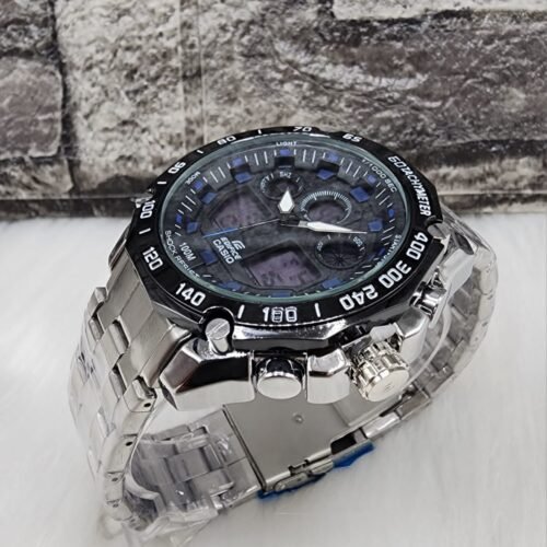 Reloj CASIO EDIFICE DOBLE HORA REPUJADO