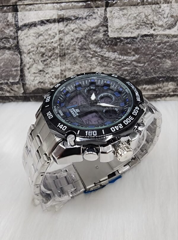 Reloj CASIO EDIFICE DOBLE HORA REPUJADO