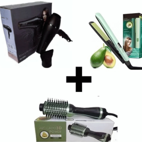 plancha y cepillo aguacate +Secador 2003