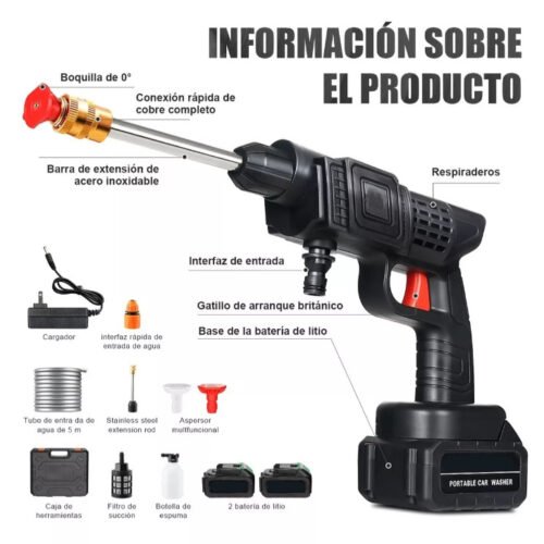 Hidrolavadora Recargable 48v 2 Baterias